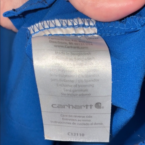 Carhartt Blue Scrub Top - Picture 6 of 6